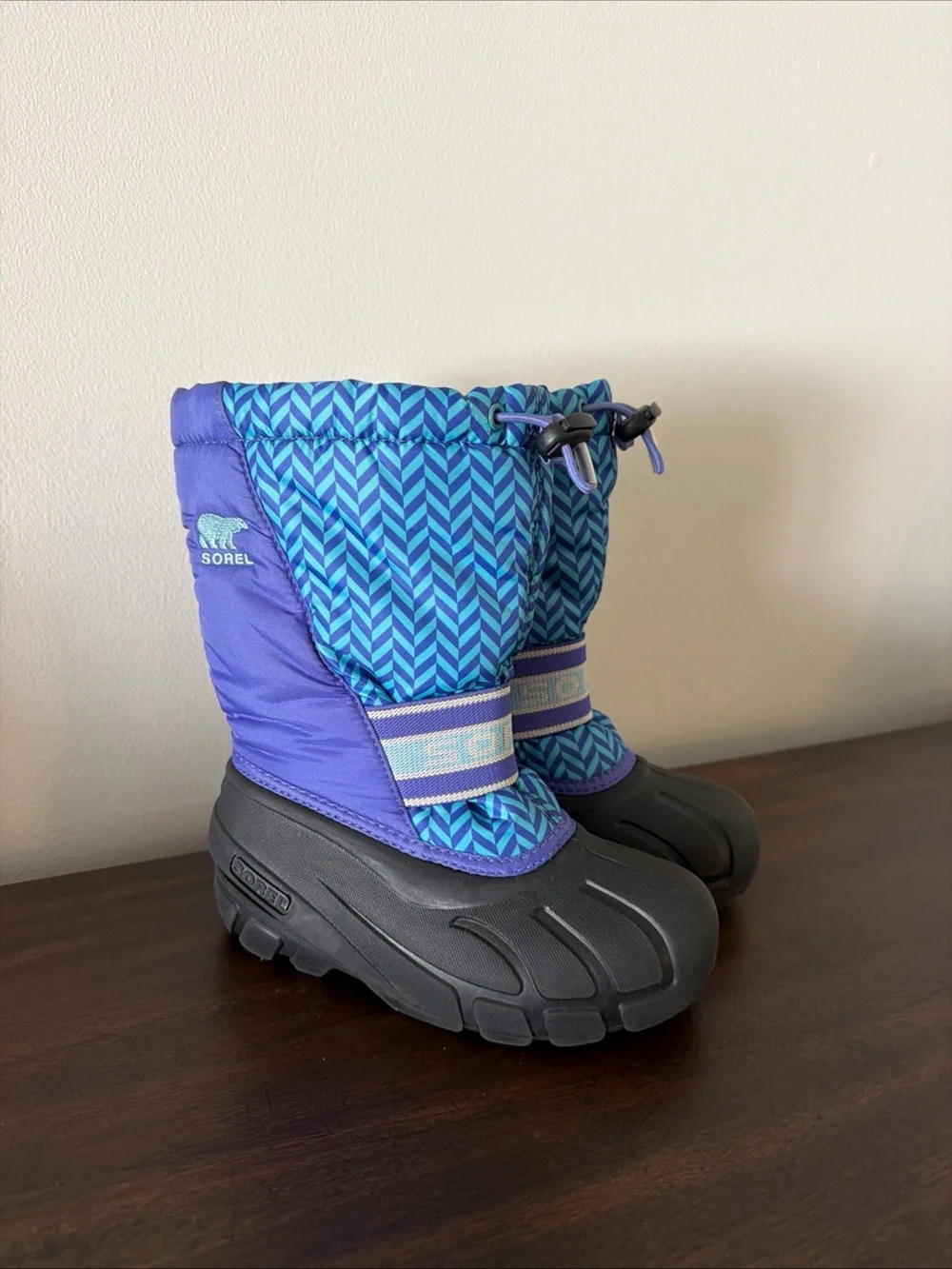 Sorel Kids Purple & Turquoise Puff Snow Boots